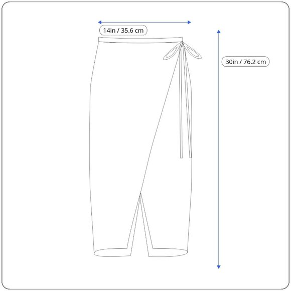 Vintage Women's Blue Tartan Plaid Midi Skirt With Back Zip Closure & Pockets - Picture 5 of 5